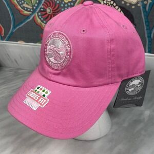 NEW‎ St Andrews Links Golf Cap Old Course Women's Pink Slouch Hat Strapback NWT